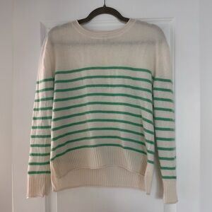 Rachel Zoe 100% Cashmere Striped Sweater